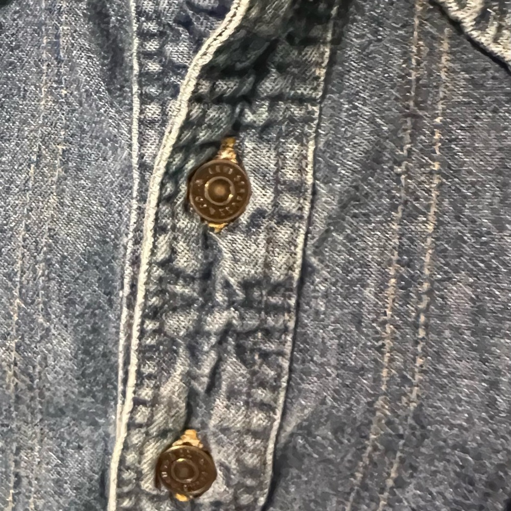 Vintage Orange Tag Levi’s Denim Pullover Shirt - Picture 4 of 12